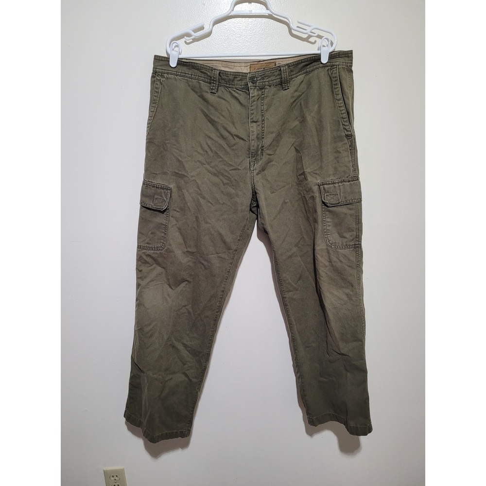 Clearwater Outfitters Cargo Pants Mens 36x30 Olive Green Utility Cotton